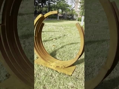 Sculpture en acier patinable du fabricant, paysage, sculpture en métal Corten Steel pour la décoration de jardin