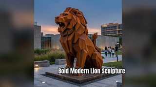 Sculpture de lion