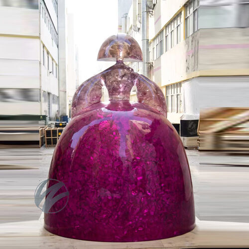 Derniers blogs de l'entreprise sur Sculpture de princesse en résine transparente avec couleur violette