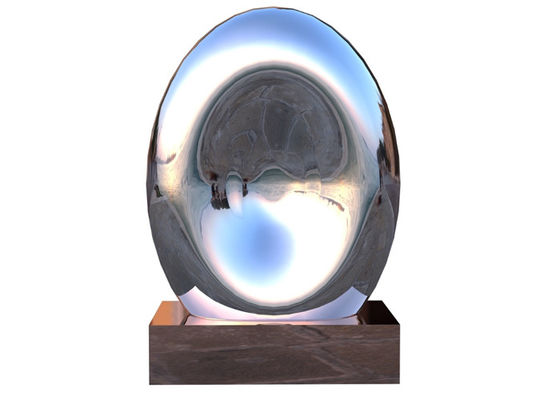 Un bon prix. La sculpture moderne en acier inoxydable de paysage en métal a poli en ligne