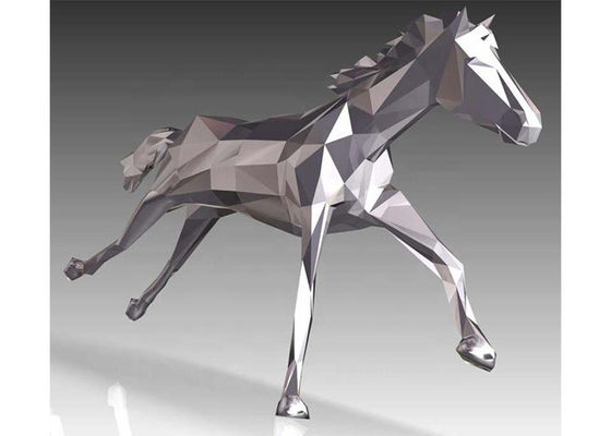 Un bon prix. La sculpture en cheval d'acier inoxydable de décoration de plaza ou de jardin Matt a fini 180cm en ligne