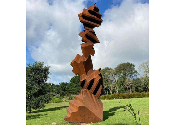 Un bon prix. Sculpture adaptée aux besoins du client en pile d'Art Garden Decorative Corten Steel en métal en ligne