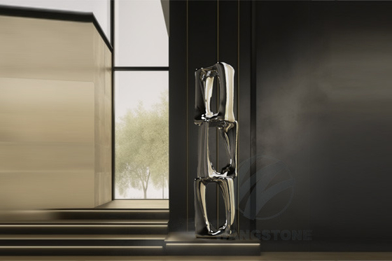 Un bon prix. Art moderne abstrait en acier inoxydable sculpture en métal extérieur miroir poli en ligne