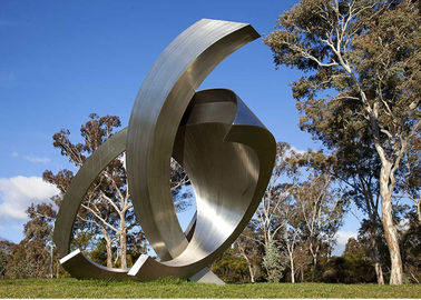 Un bon prix. Grande sculpture décorative abstraite moderne en acier inoxydable de jardin en ligne
