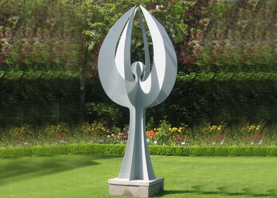 Un bon prix. La grande cour peinte peinte en métal d'ange de sculpture en métal sculpte la technique de pièce forgéee en ligne