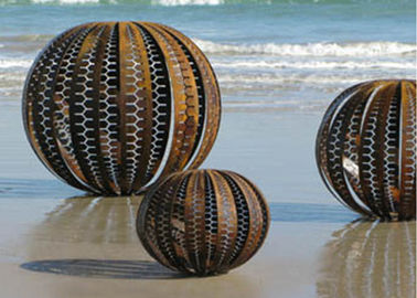 Un bon prix. Sculpture en acier rouillée en Corten de diverse cavité de taille pour la décoration de jardin en ligne