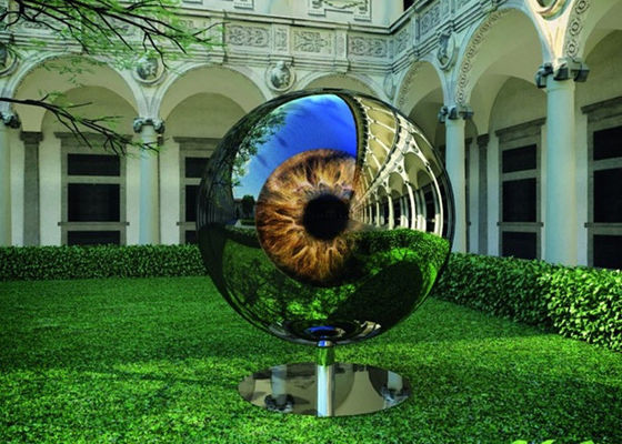 Un bon prix. Sculpture en acier en artistes d'illustrations de conception de globe oculaire pour la décoration de jardin en ligne