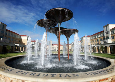 Un bon prix. Fontaines d'eau extérieures de grande taille d'acier inoxydable pour la décoration d'école en ligne