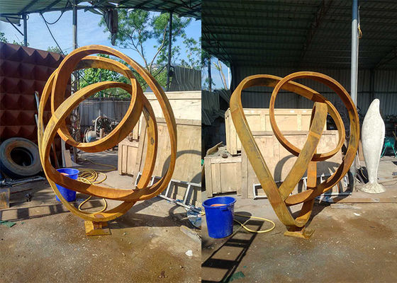 Un bon prix. Taille de décoration de jardin grande 120cm de Corten en jardin de la sculpture en acier publique en ligne