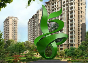 Un bon prix. Abrégé sur extérieur contemporain peint par vert sculpture en métal pour la construction en ligne
