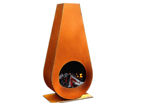 Un bon prix. Puits en acier du feu de Corten de caractéristique de culbuteur pour la taille extérieure de la décoration 80cm en ligne
