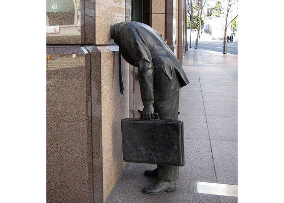 Un bon prix. Taille personnelle Art de rue extérieur moderne Casting sculpture d'homme en bronze en ligne