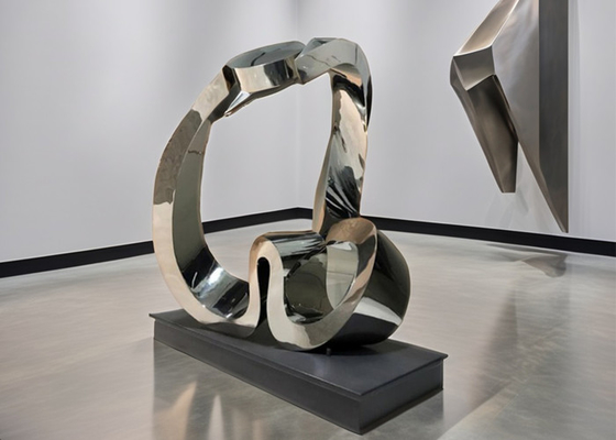 Un bon prix. Art métallique abstrait en acier inoxydable moderne Sculpture extérieure / décoration de jardin intérieur Soudage sur mesure en ligne