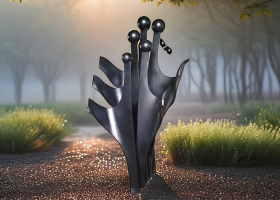 Un bon prix. Peinture sur mesure Art du jardin abstrait en métal Sculpture extérieure en acier inoxydable moderne en ligne