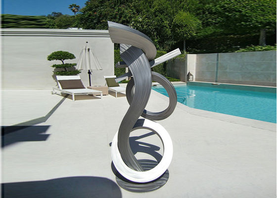 Un bon prix. Jardin balayé de piscine de décoration de maison d'art de sculpture en acier inoxydable de métier en ligne