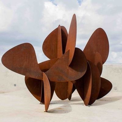 Un bon prix. Résumé Décoratif extérieur Corten Sculpture rouillée sur mesure en ligne
