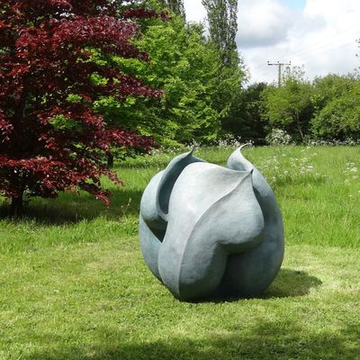 Un bon prix. Classique décoratif grand jardin métal bronze paysage sculpture bourgeons de fleurs en ligne