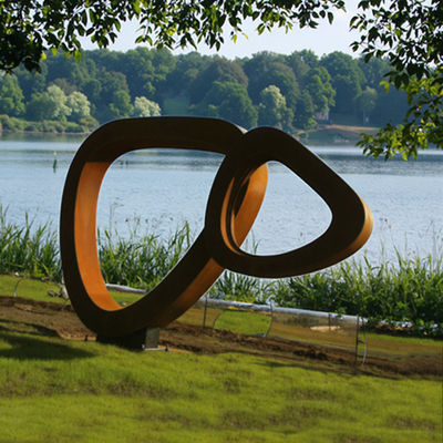 Un bon prix. Beauté intemporelle personnalisée Jardin extérieur de couleur rouille Art métallique Sculpture en acier Corten en ligne