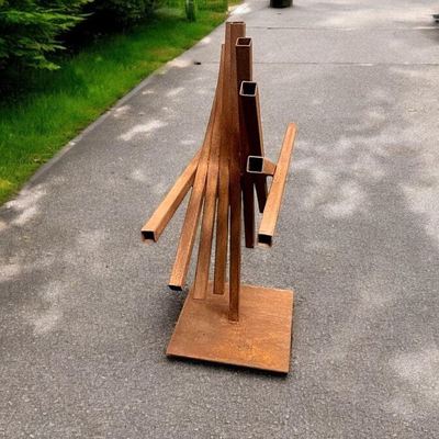 Un bon prix. Résumé Décoration métallique de jardin extérieur Sculpture en acier Corten usine de métal en ligne