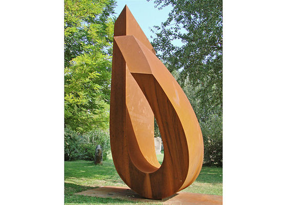 Un bon prix. Jardin en acier moderne de Corten le grand sculpte la stabilité extérieure de corrosion en métal en ligne