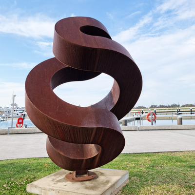Un bon prix. Sculpture en acier usine pour la décoration de jardin en ligne