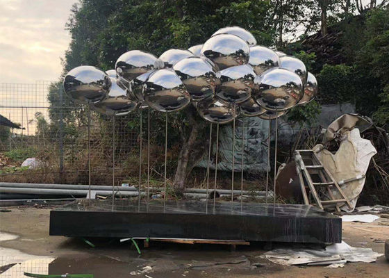 Un bon prix. Finition polie par miroir original de sculpture en acier inoxydable de nuage de conception de Wangstone en ligne