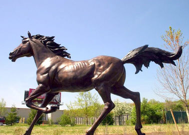 Un bon prix. Grande stabilité en bronze courante de corrosion de sculpture en cheval de statues de jardin en ligne