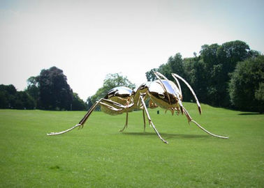 Un bon prix. Grandes sculptures polies en jardin d'acier inoxydable, décoration de sculpture en fourmi en métal en ligne