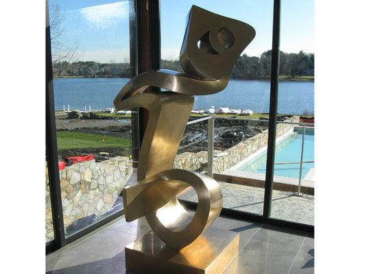 Un bon prix. Art moderne de décoration en métal de fabrication de sculpture en acier inoxydable de finition de Mett en ligne