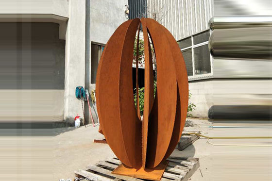 Un bon prix. Finition rouillée de sculpture en paysage de Corten de décor en acier extérieur de jardin naturellement en ligne