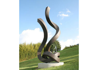 Un bon prix. Sculpture extérieure monumentale peinte en acier inoxydable pour le paysage de jardin en ligne