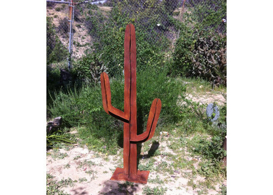 Un bon prix. Le jardin extérieur de conception de sculpture en acier étonnante en Corten fleurit la sculpture en cactus en ligne