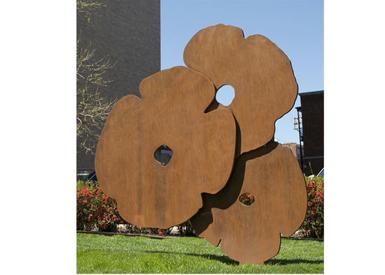 Un bon prix. Sculpture en fleur d'utilisation de jardin de soudure, forme de coutume de sculpture en Rose en ligne