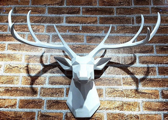 Un bon prix. Sculpture en art de mur de cerfs communs peinte par animal d'acier inoxydable de cerfs communs en métal en ligne