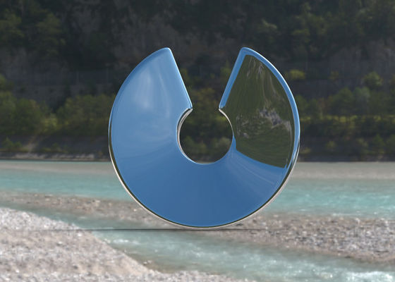 Un bon prix. Le miroir a poli la sculpture extérieure moderne en acier inoxydable pour le paysage de jardin en ligne