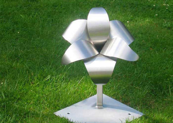 Un bon prix. Sabler la sculpture en fleur en métal d'acier inoxydable pour le jardin en ligne