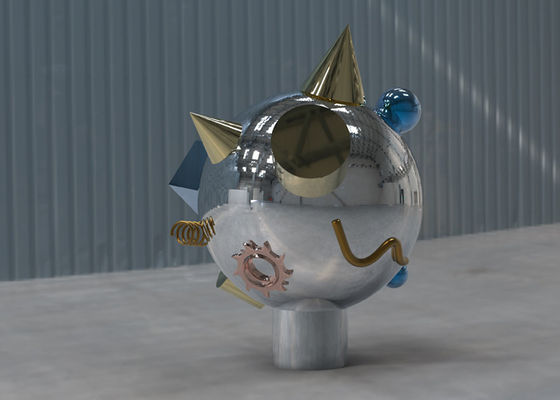 Un bon prix. Le miroir a poli 316 la haute d'acier inoxydable Art Sculptures 100cm en ligne