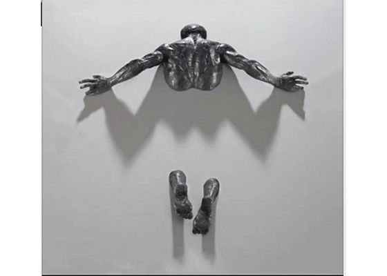 Un bon prix. Haute en bronze de la sculpture 150cm en homme de décoration de mur d'ODM en ligne