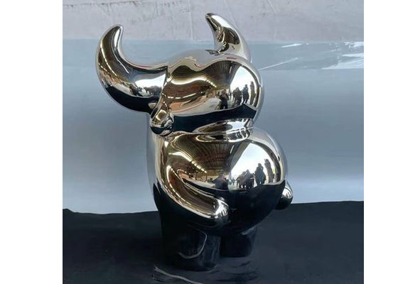 Un bon prix. Sculpture polie en boeuf de l'acier inoxydable 316 pour le décor à la maison en ligne