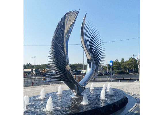 Un bon prix. Fontaine d'eau extérieure moderne d'ailes d'acier inoxydable de la décoration 316 en ligne