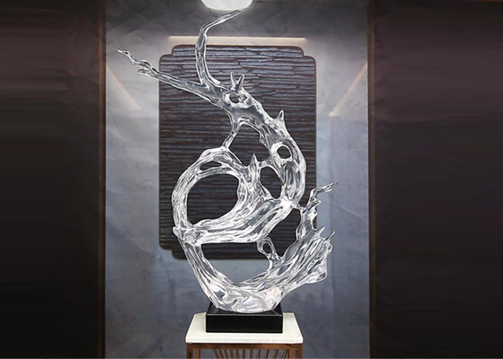 Sculpture abstraite en résine claire moderne pour Art Decoration extérieur d'intérieur