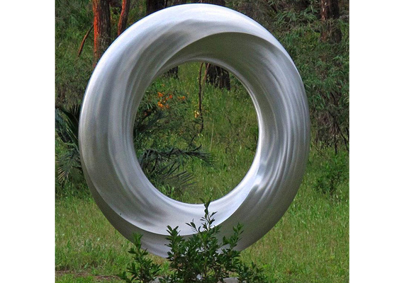 Un bon prix. Acier inoxydable Ring Sculpture With Regular Size 150 de jardin en métal grand en ligne