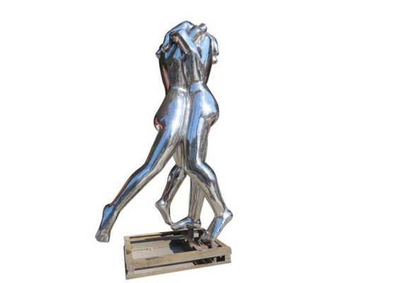 Le miroir moderne de sculpture en Art Forged Stainless Steel Hand a poli