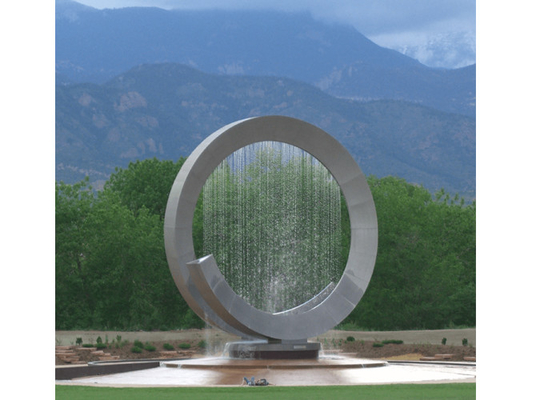 caractéristique et fontaine extérieures de l'eau d'acier inoxydable de la décoration 316 de taille de 250cm