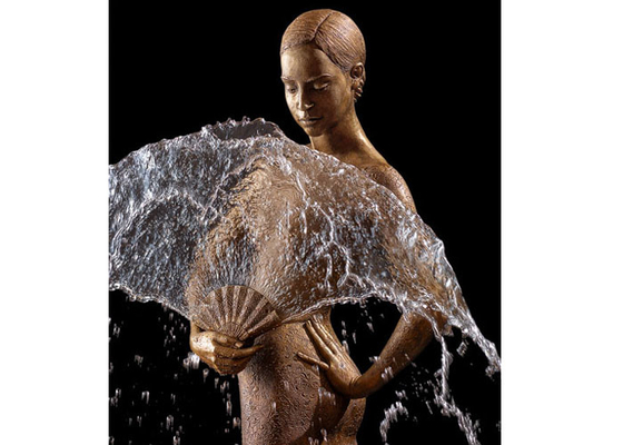 Un bon prix. Fontaine d'eau en bronze de ballerine de décoration publique extérieure avec la taille de la taille 180cm en ligne