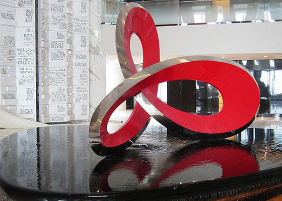 Art public moderne grand sur mesure Sculpture en acier inoxydable