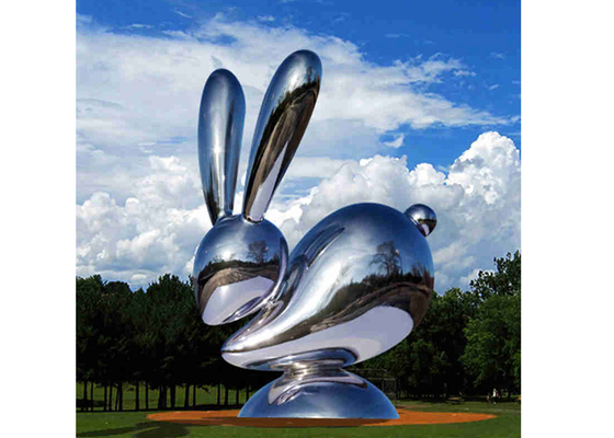 Un bon prix. Sculpture de lapin d'animal en acier inoxydable en ligne