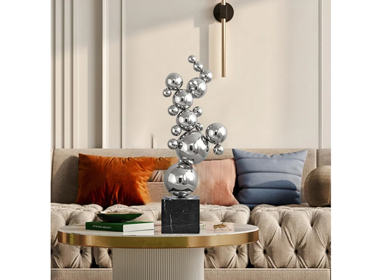 Un bon prix. Boules en acier inoxydable poli sculpture pour le jardin ou la décoration de la maison en ligne