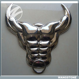 Un bon prix. acier inoxydable peint par sculpture d'art de mur de crâne de Buffalo de mur en métal de 50cm matériel en ligne