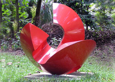 Un bon prix. Différentes couleurs incurvées/matériaux de sculptures extérieures modernes en métal disponibles en ligne